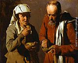 Georges De La Tour Wall Art - The Porridge Eaters